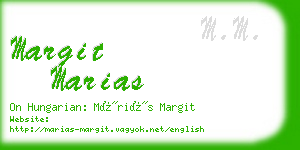 margit marias business card